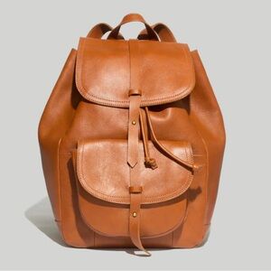 Madewell The Transport Rucksack In English Saddle NEW